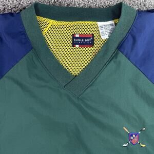 VINTAGE Bugle Boy Classics Men's XL Golf Colorblock Windbreaker Pullover 90s Y2K